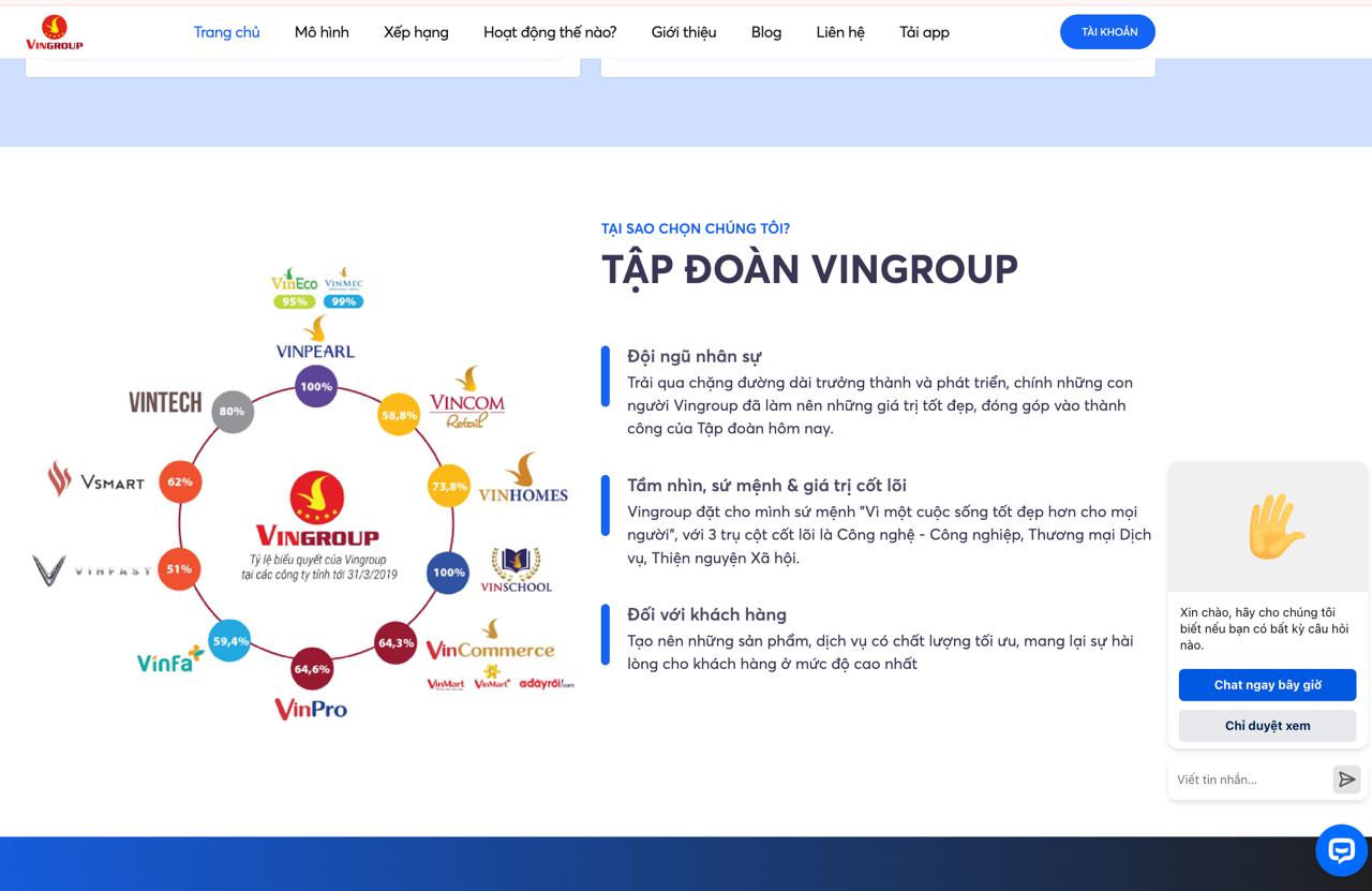 WEB ĐẦU TƯ VINGROUP - Ảnh 3