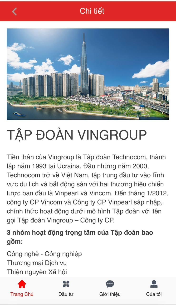 APP ĐẦU TƯ VINPEARL - Ảnh 2