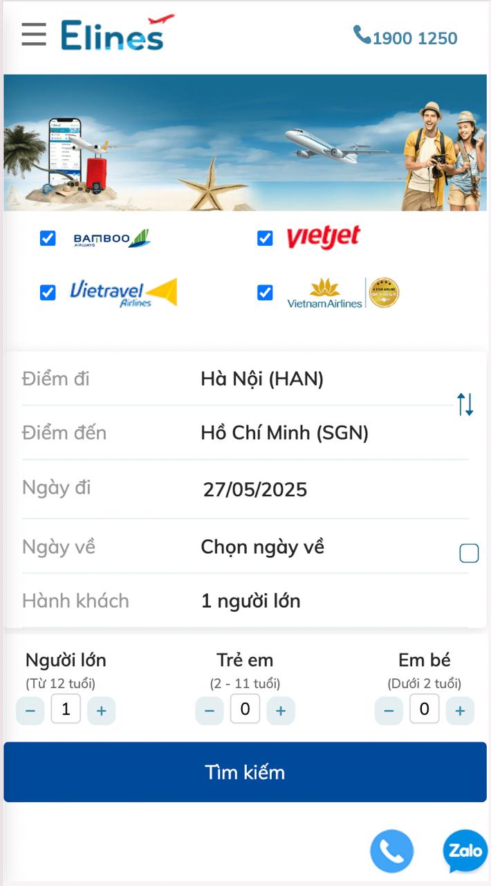APP - WEBSITE BÁN VÉ MÁY BAY