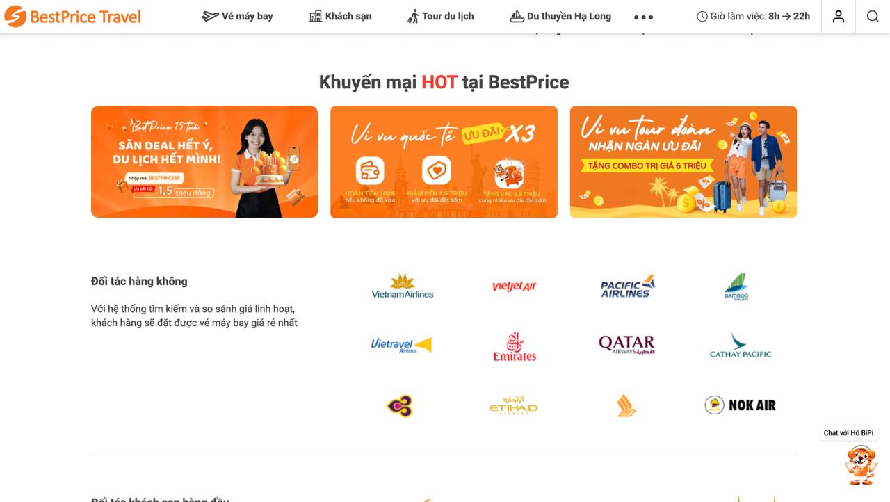WEB BÁN VÉ MÁY BAY BESTPRICE - Ảnh 2